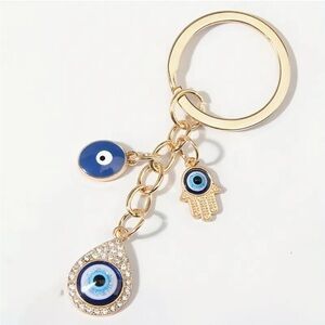 Hamsa Hand & Evil Eye Keychain - New